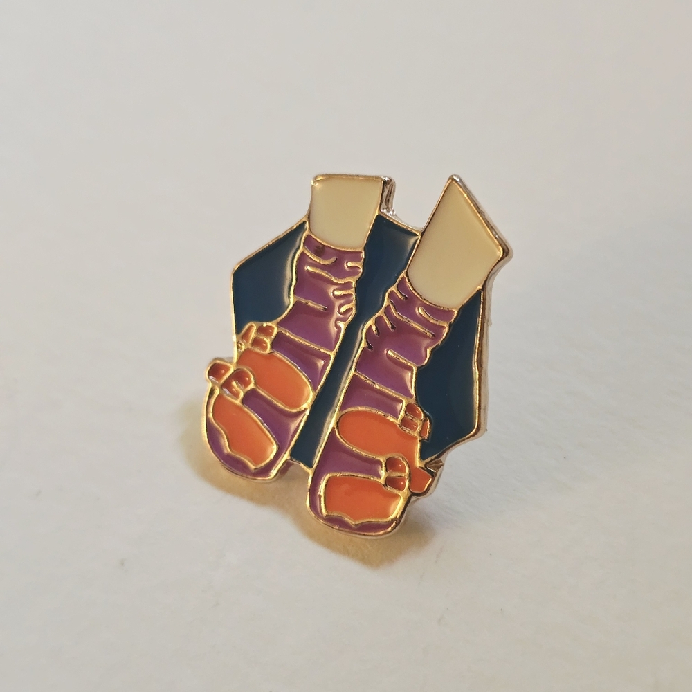 Socks And Sandals Enamel Pin